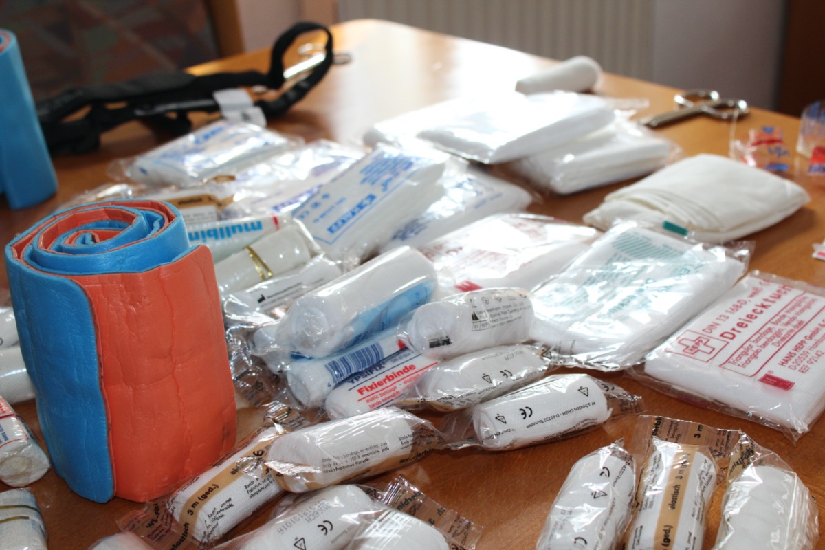 Übungsmaterial zum Verbandstraining