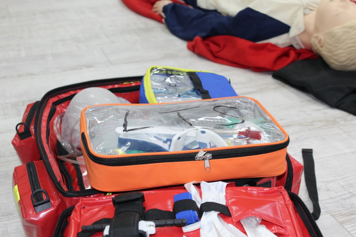 Übungsrucksack finanziert durch den Verein